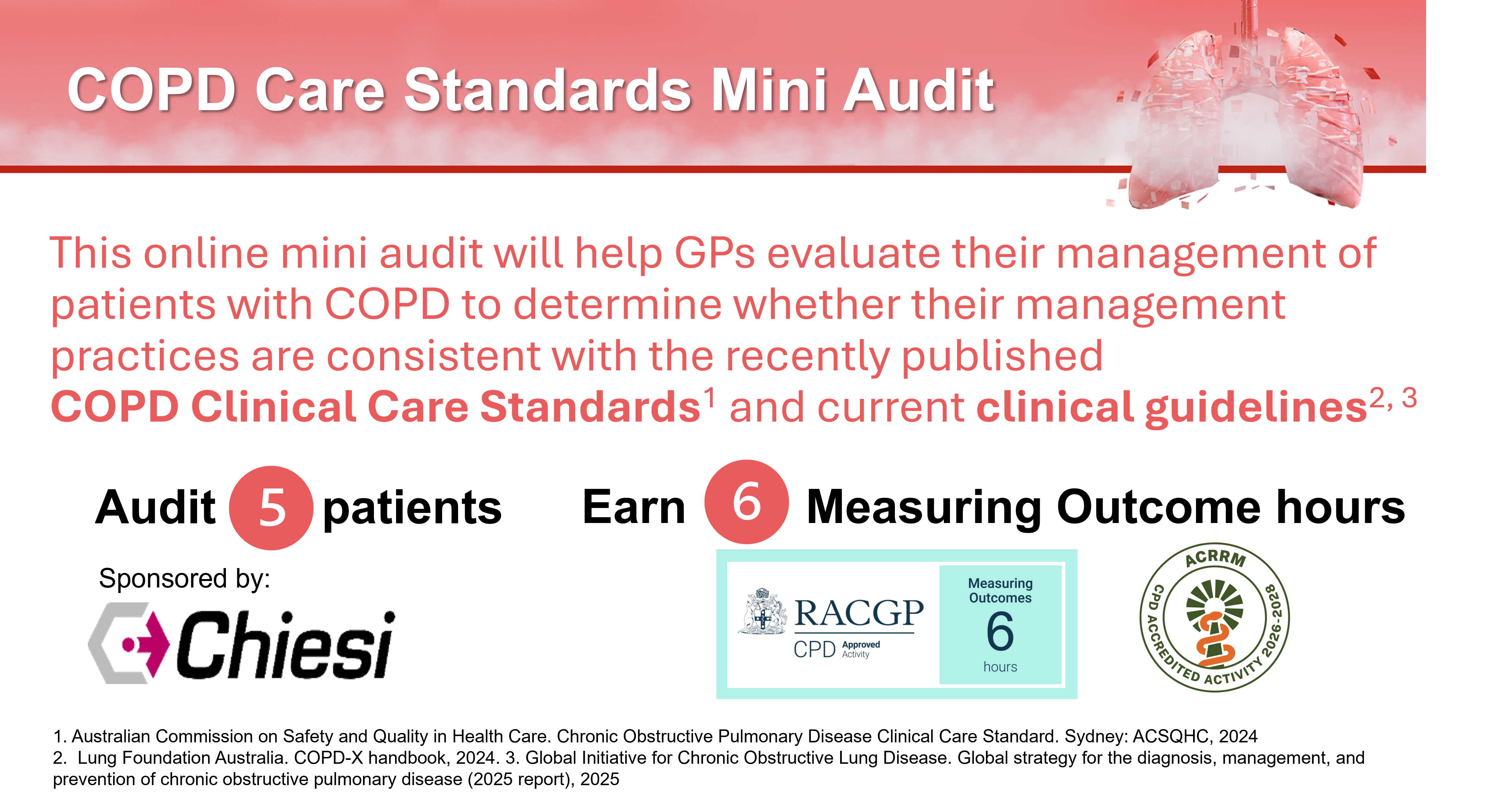 Enrol into the COPD Care Standards Mini Audit